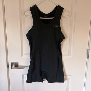 SBD powerlifting singlet, black sz M